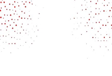 Kart elemanlarıyla Açık Kırmızı vektör düzeni.