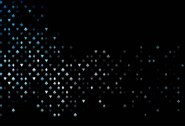 Kart işaretli koyu mavi vektör arkaplanı.