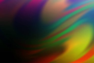Koyu Çokrenkli, Gökkuşağı vektörü parlak şablonu bulanıklaştırdı.