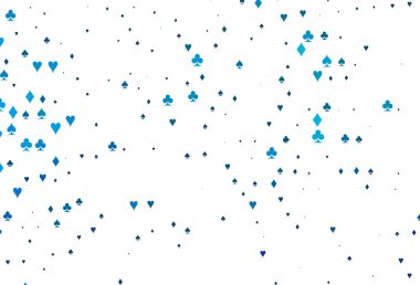 Poker sembollü hafif BLUE vektör şablonu.