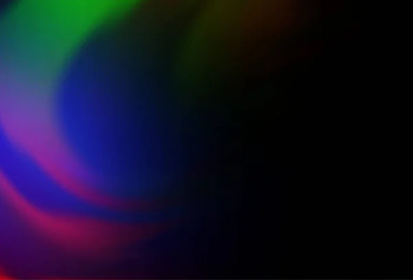 Dark Multicolor Regenboog Vector Wazig Helder Sjabloon — Stockvector