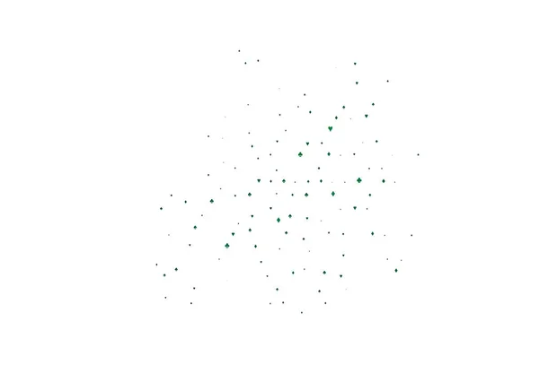 Modello Vettoriale Verde Chiaro Con Simboli Poker — Vettoriale Stock