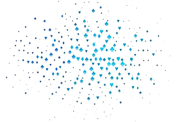 カードのシンボルとライトブルーベクトルパターン — ストックベクタ