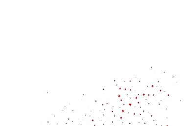 Kart elemanlarıyla Açık Kırmızı vektör düzeni.