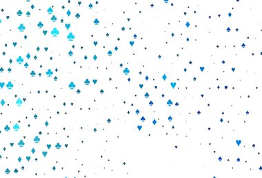 Kumarın sembolleriyle hafif BLUE vektör kapağı.