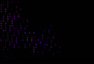 Kart elementleri ile koyu mor vektör düzeni.