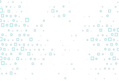 Diskleri, dikdörtgenleri olan hafif BLUE vektör dokusu.