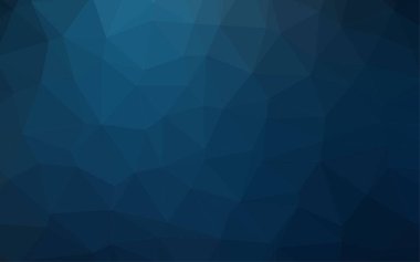 Mavi üçgenlerden oluşan soyut geometrik arkaplan.