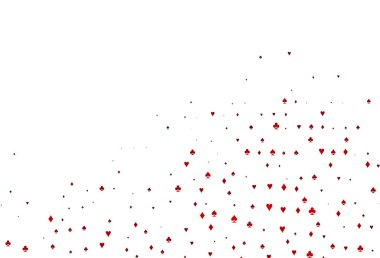 Açık Yeşil, Kart elemanları ile kırmızı vektör düzeni.