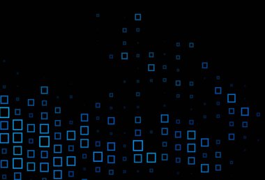 Çizgiler, dikdörtgenler ile koyu mavi vektör düzeni.