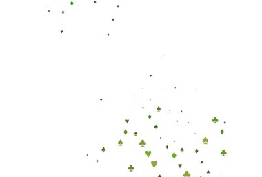 Poker sembollü Açık Yeşil vektör şablonu.