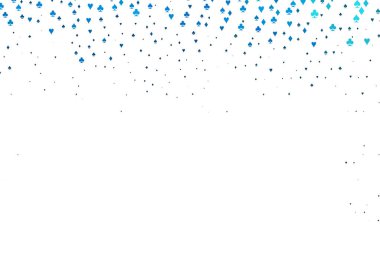 Kart sembollü hafif Mavili vektör deseni.