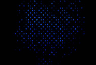 Kart işaretli koyu mavi vektör arkaplanı.