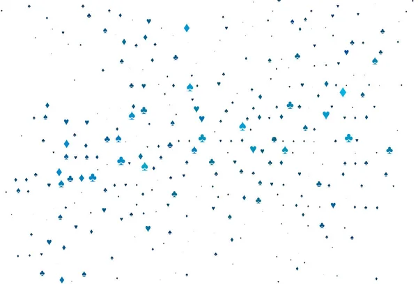 Ljus Blå Vektor Struktur Med Spelkort — Stock vektor
