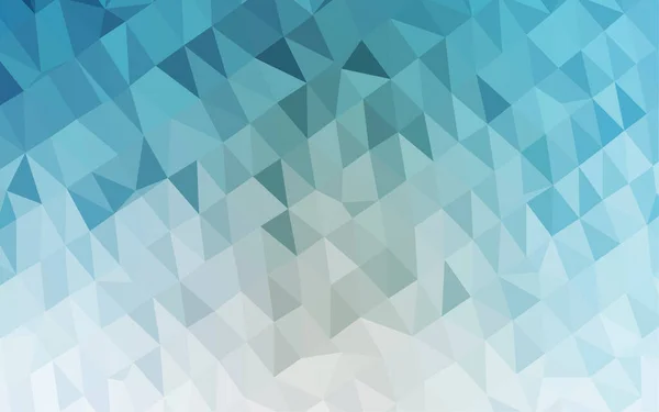 Fondo Polivinílico Bajo Abstracto Triángulos Con Colores Azul Claro Oscuro — Archivo Imágenes Vectoriales