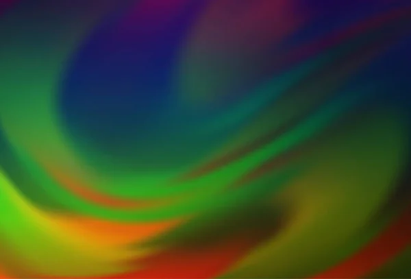 Dark Multicolor Rainbow Vektor Verschwommener Glanz Abstrakte Textur — Stockvektor