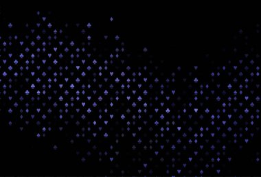 Oyun kartlarıyla koyu siyah vektör dokusu.