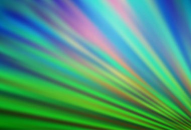 Açık Mavi, renkli çizgileri olan yeşil vektör dokusu.