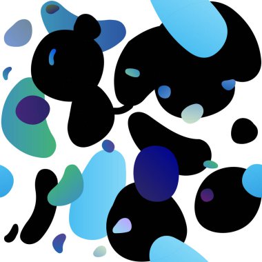 Şirin bir şablonun vektör çizimi