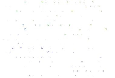 Açık Çokrenkli, diskleri ve dikdörtgenleri olan Gökkuşağı vektör dokusu.