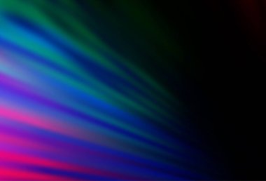 Koyu Çokrenkli, Gökkuşağı vektör arkaplanı uzun çizgilerle.