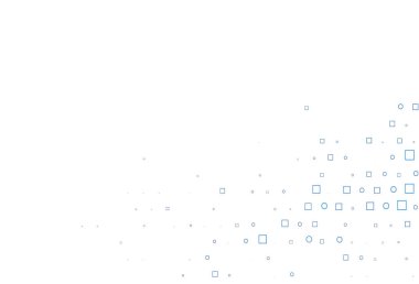 Noktalı, noktalı, küplü hafif Mavili vektör arkaplanı.