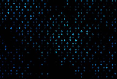 Kart işaretli koyu mavi vektör arkaplanı.