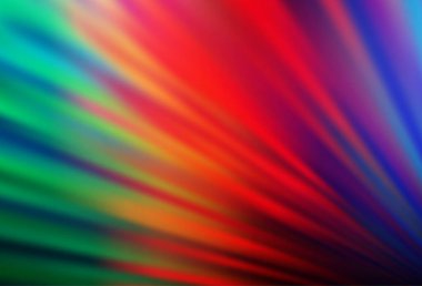 Koyu Çokrenkli, tekrarlanan çubuklu Gökkuşağı vektör şablonu.