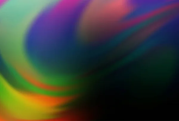 Dunkle Multicolor Regenbogen Vektor Bunte Abstrakte Textur — Stockvektor