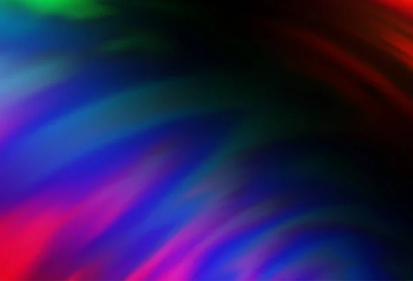 Multicolore Foncé Vecteur Arc Ciel Flou Motif Lumineux — Image vectorielle