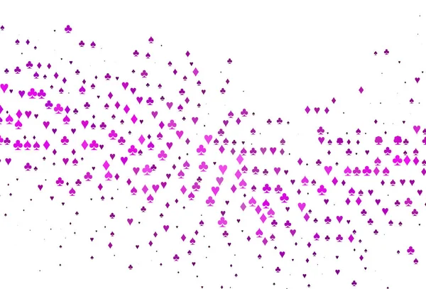 带有扑克的浅紫色矢量纹理 — 图库矢量图片