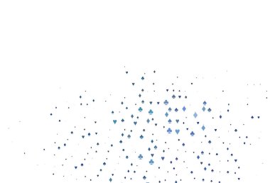 Kart ögelerine sahip Açık Siyah vektör düzeni.