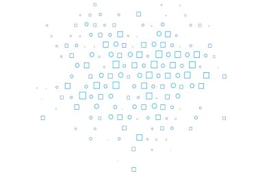 Lekeli, dikdörtgenli hafif BLUE vektör şablonu.