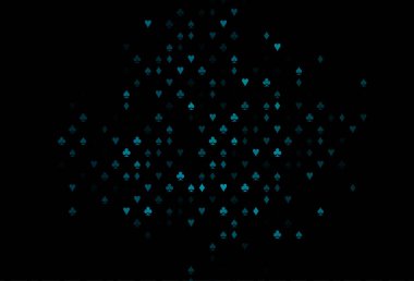 Kart işaretli koyu mavi vektör arkaplanı.