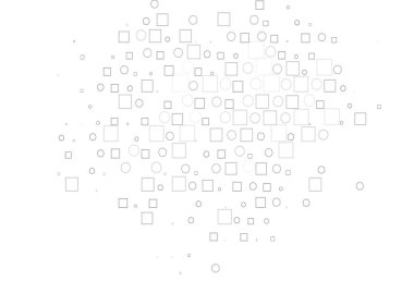 Açık Gümüş, daireyle gri vektör örtüsü, küplerle.