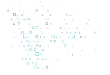 Açık Mavi, benekli yeşil vektör şablonu, dikdörtgenler.