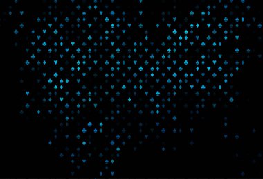 Kart sembollü koyu mavi vektör deseni.