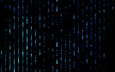 İkili kod ve noktalarla soyut arkaplan