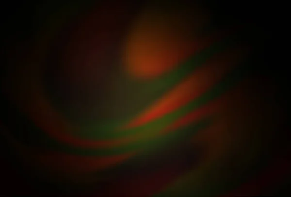 Dark Orange Vektor Verschwommener Glanz Abstrakter Hintergrund — Stockvektor