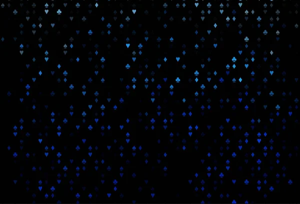 Темна Blue Векторна Текстура Гральними Картами — стоковий вектор