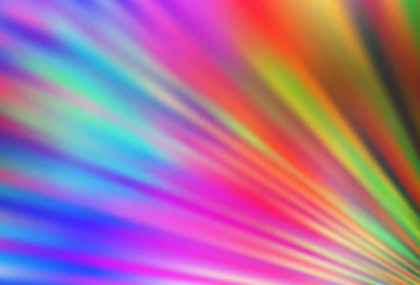 Светлый Многоцветный Радужный Векторный Фон Длинными Линиями — стоковый вектор
