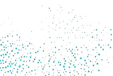 Poker sembollü hafif BLUE vektör şablonu.