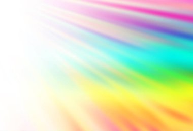 Açık Çokrenkli, düz çizgileri olan Gökkuşağı vektör arkaplanı.