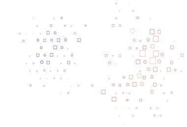 Işık Çokrenkli, Gökkuşağı vektör arkaplanı daireler, dikdörtgenler.