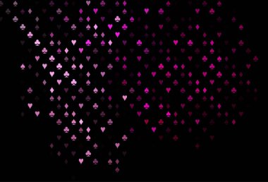 Kumar sembolleriyle koyu pembe vektör kaplaması.