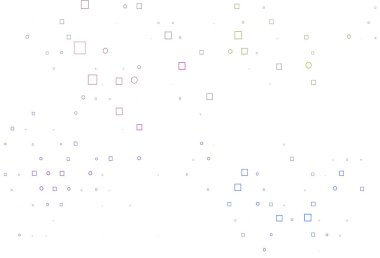 Açık Çokrenkli, diskleri ve dikdörtgenleri olan Gökkuşağı vektör dokusu.