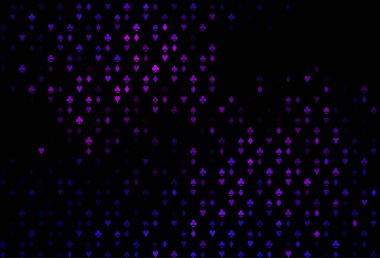 Koyu pembe, kart elementleriyle birlikte mavi vektör düzeni.