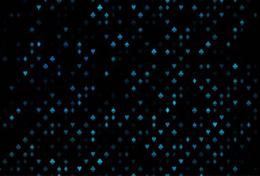 Kart işaretli koyu mavi vektör arkaplanı.