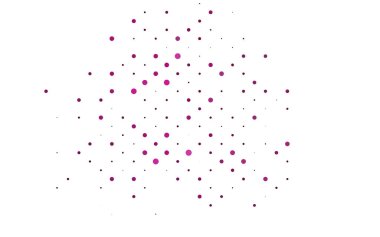 Uçan noktalar ve konfetilerle soyut bir arka plan. vektör illüstrasyonu