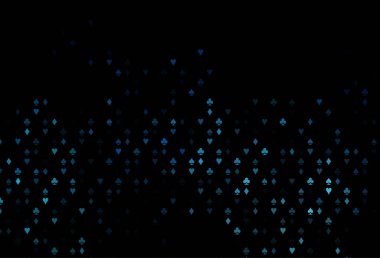 Kart sembollü koyu mavi vektör deseni.